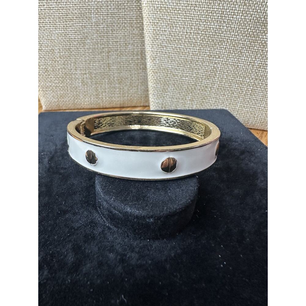 Sequin Nordstrom Multicolor Gold Tone Statement Enamel Bangle Bracelet # 173